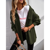 Women's Casual Corduroy Shacket Jacket