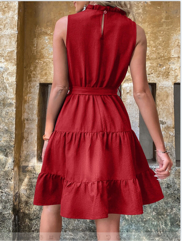 Womens Dresses Halter Sleeveless Beach