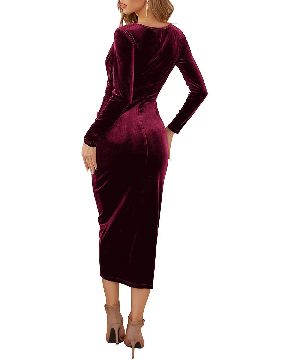 Women Sexy Wrap Dress Elegant Cocktail Dresses