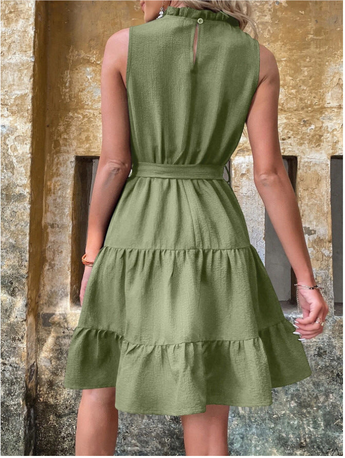 Womens Dresses Halter Sleeveless Beach