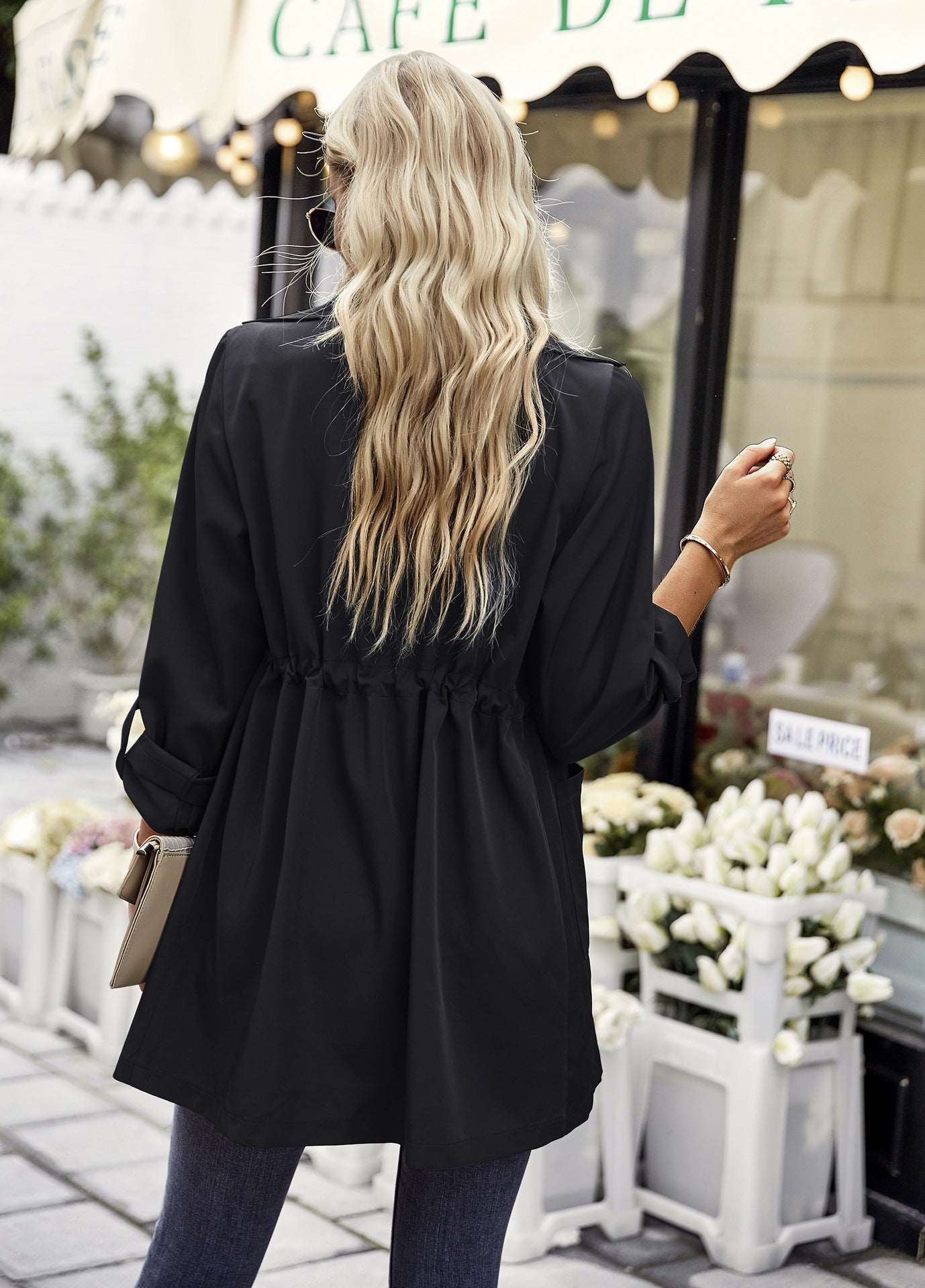 Women's Autumn And Winter Trench Coat Fashion Jacket