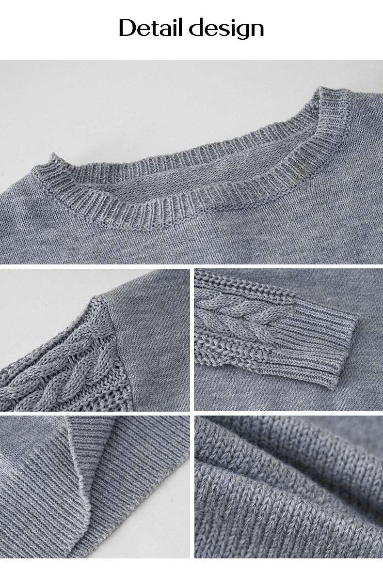 Parchment Chunky Knit Sleeve Drop Shoulder Sweater
