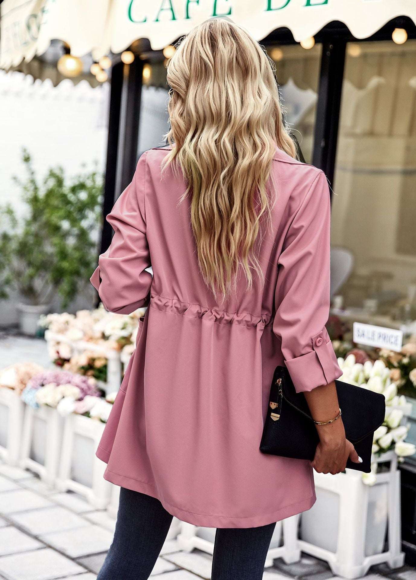 Women's Autumn And Winter Trench Coat Fashion Jacket