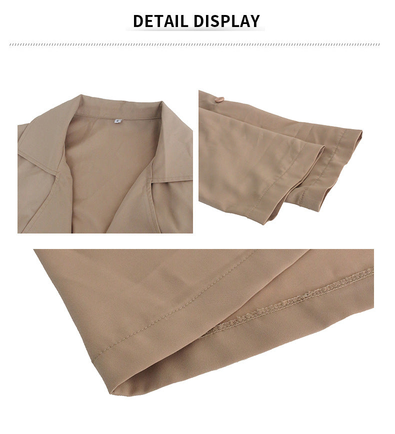 Chaqueta de moda gabardina de otoño e invierno para mujer 